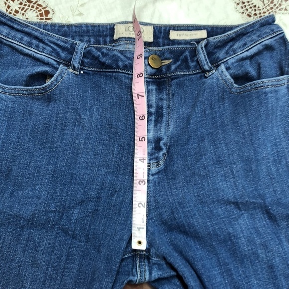 LOGO by Lori Goldstein Boyfriend High Rise Jeans Size 6 Medium Blue - Picture 6 of 9